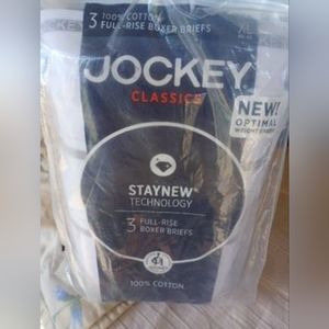 Jockey men's full-rise boxer briefs.